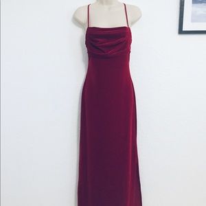 Silky Red Satin Long Formal Dress Size 5/6